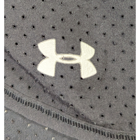 Under Armour Black Mesh Running Shorts with Pink Waist band - Picture 6 of 6